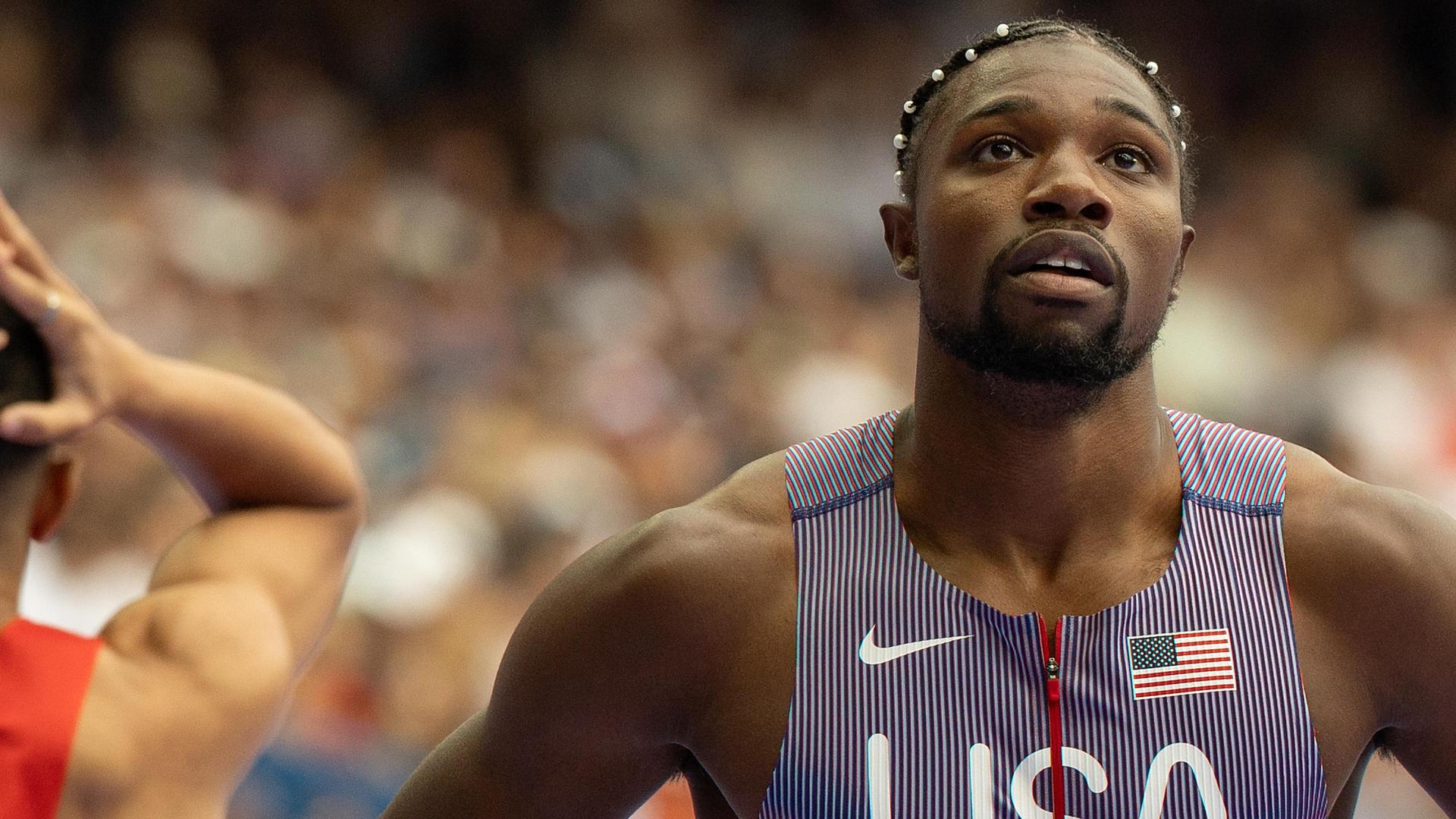 Noah Lyles underwhelms in 100m heat