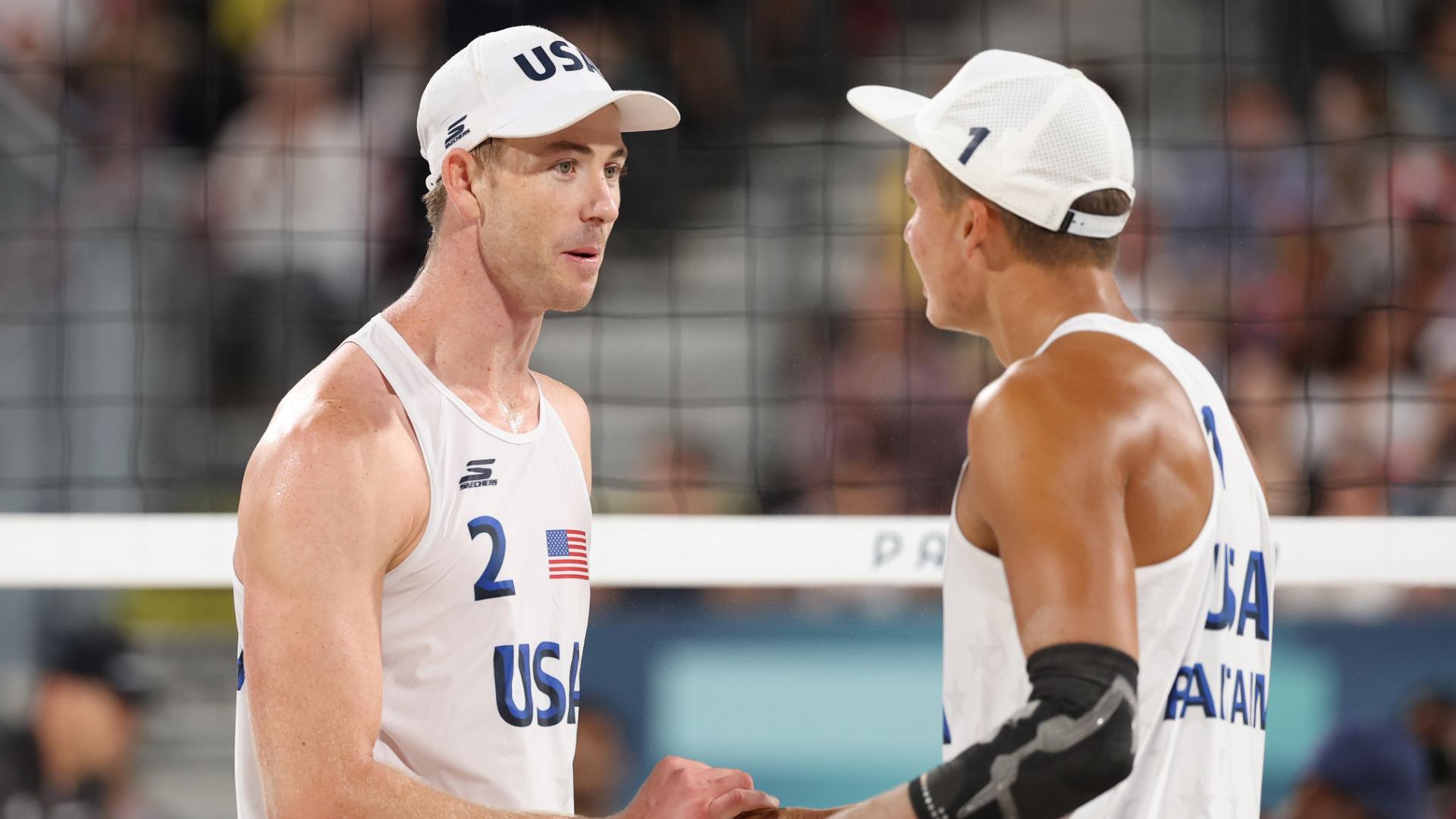 USA beach volleyball's Miles Partain and Andy Benesh fall in quarterfinals