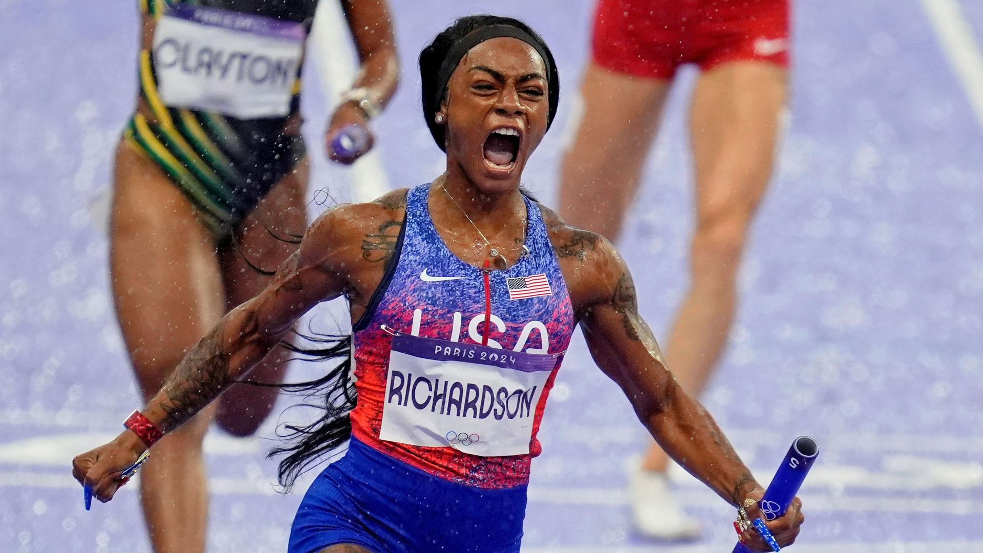 How Team USA snatched gold in women's 4x100m relay photo finish