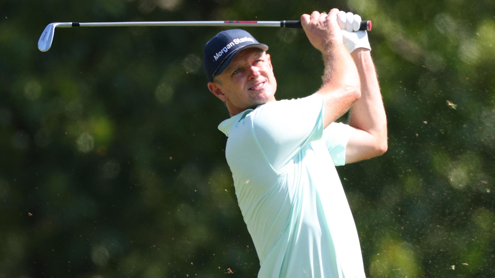 Justin Rose drills flag stick from almost 200 yards out