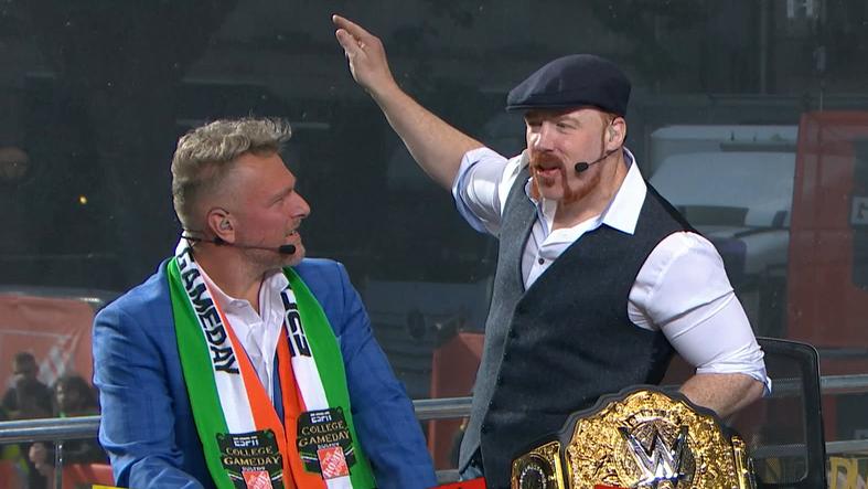 Sheamus stuns 'College GameDay' cast with CFP championship pick