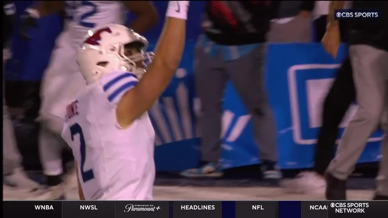 SMU takes a late lead on Preston Stone's 34-yard TD pass