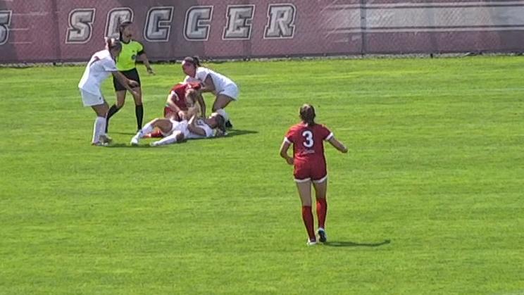 Multiple red cards handed out after punches thrown between UMass ...