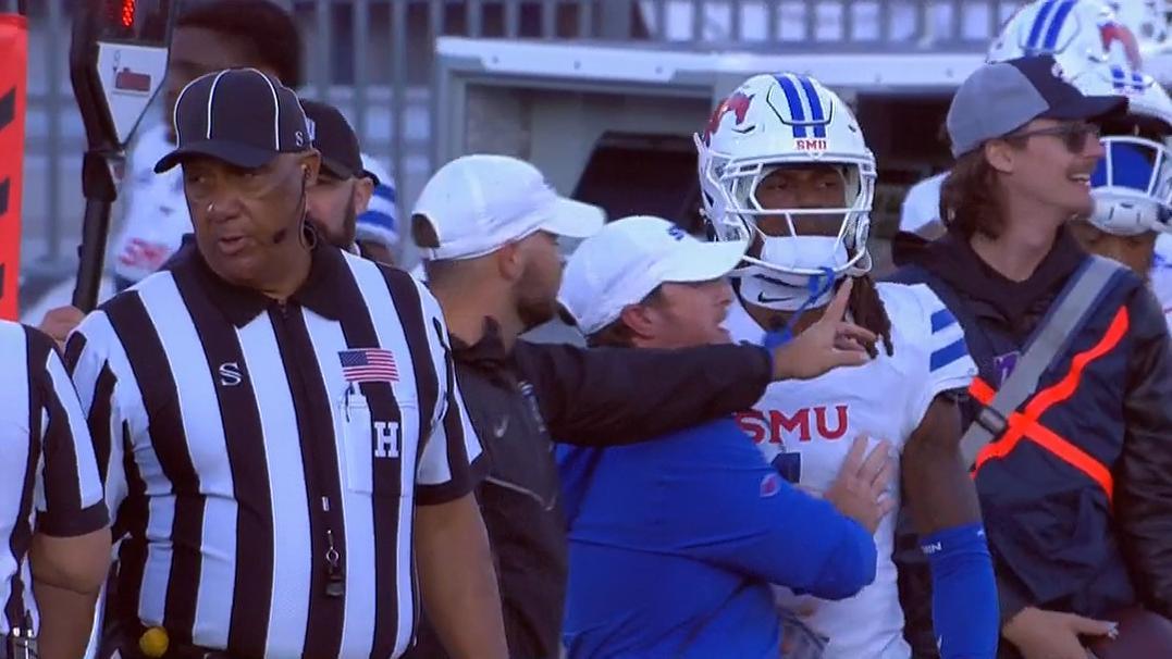 SMU player ejected after spitting on Nevada player