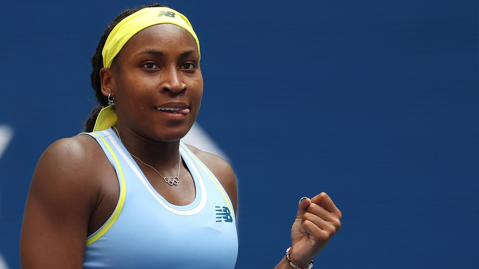 Coco Gauff starts US Open title defense with 1st-round win