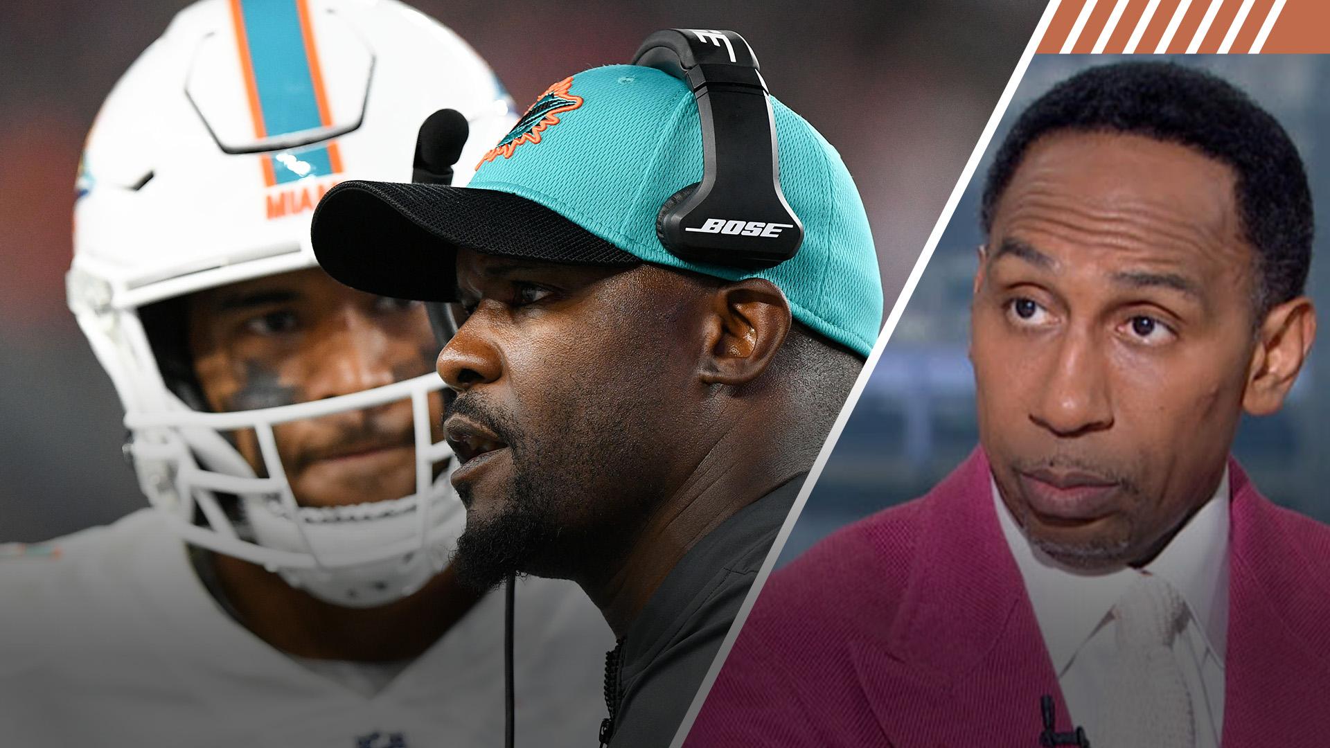 Stephen A.: Brian Flores 'immature' for his handling of Tua