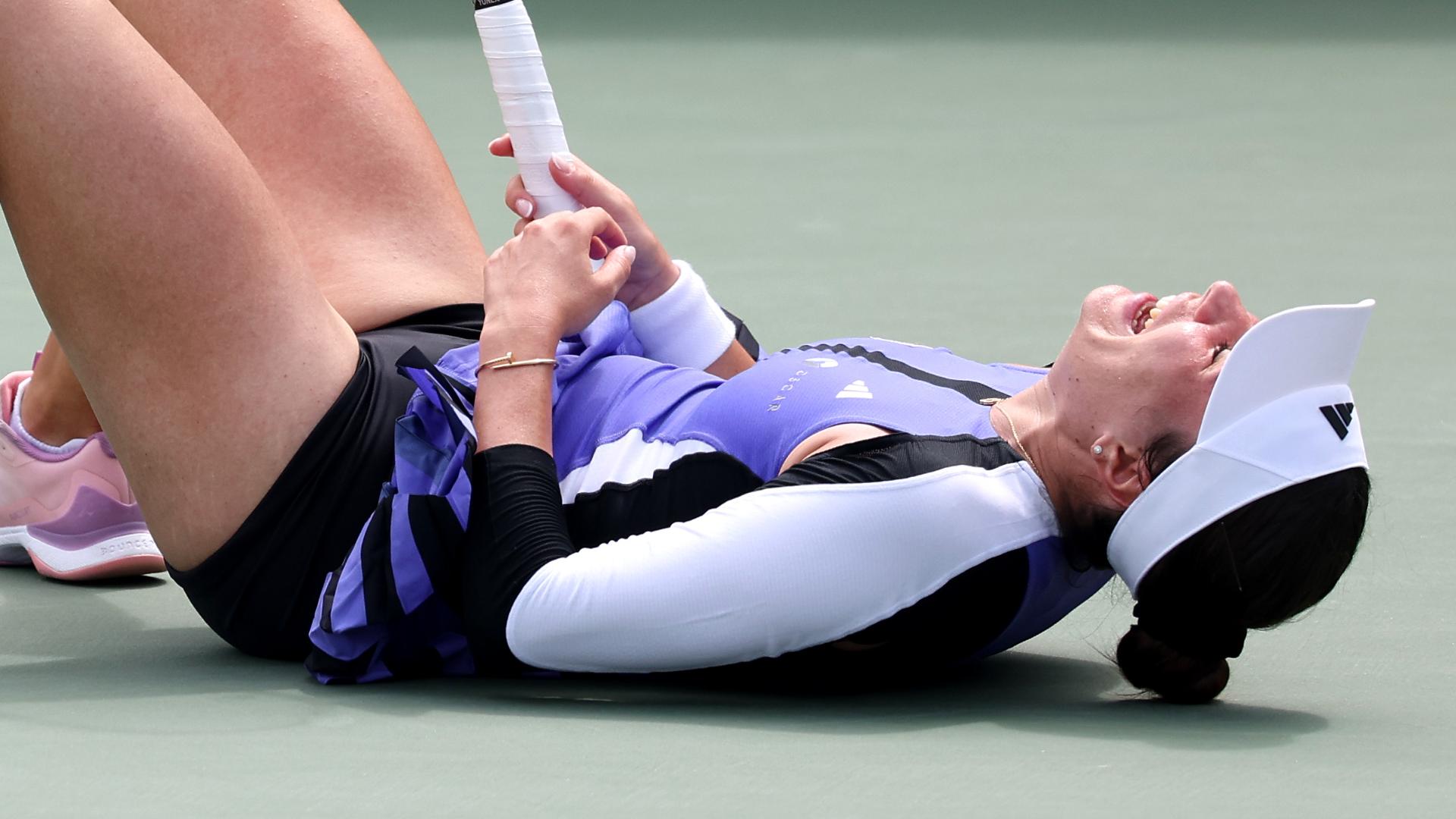 Elena-Gabriela Ruse in tears after stunning Barbora Krejcikova