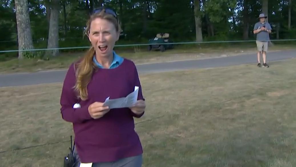 'It's in my arm!' LPGA drive somehow lands directly on spectator