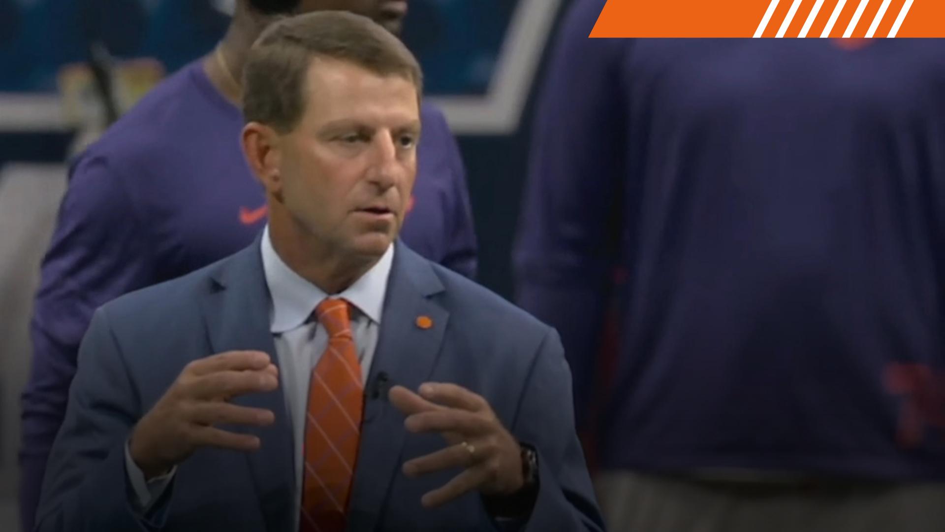 Dabo ahead of UGA matchup: 'It's not about the scoreboard today'