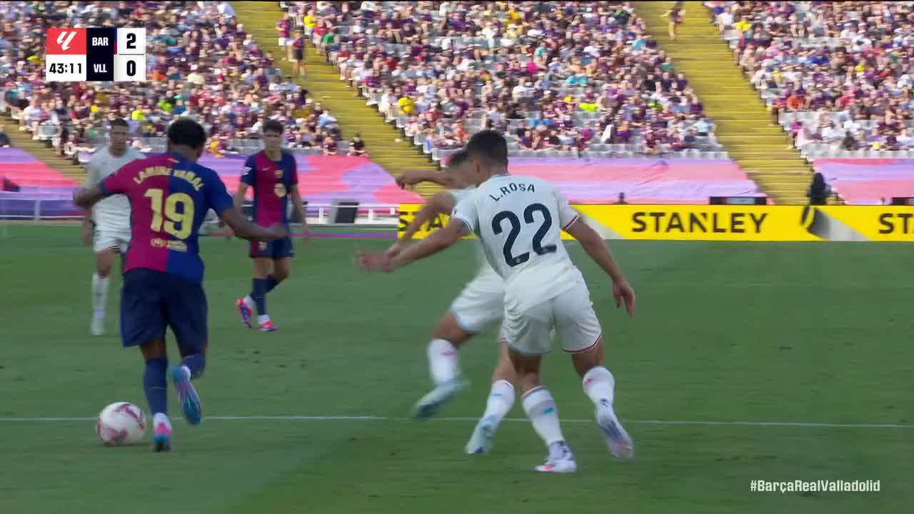 Dani Olmo hits the frame