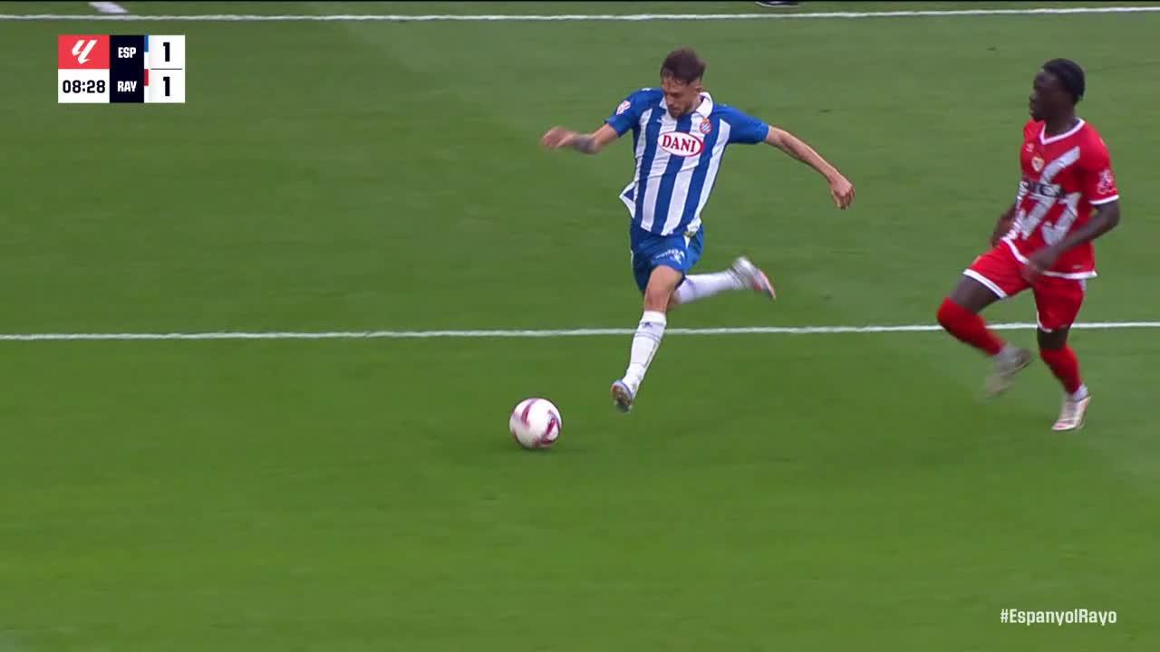 Carlos Romero finds the back of the net for Espanyol