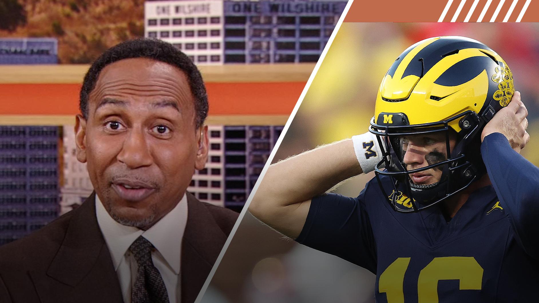 Stephen A. questions Desmond Howard's confidence in Michigan