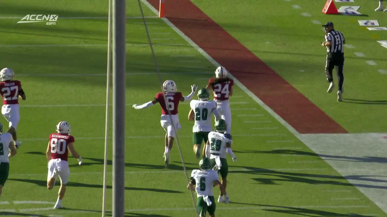 Tiger Bachmeier returns punt 90 yards to the house for Stanford