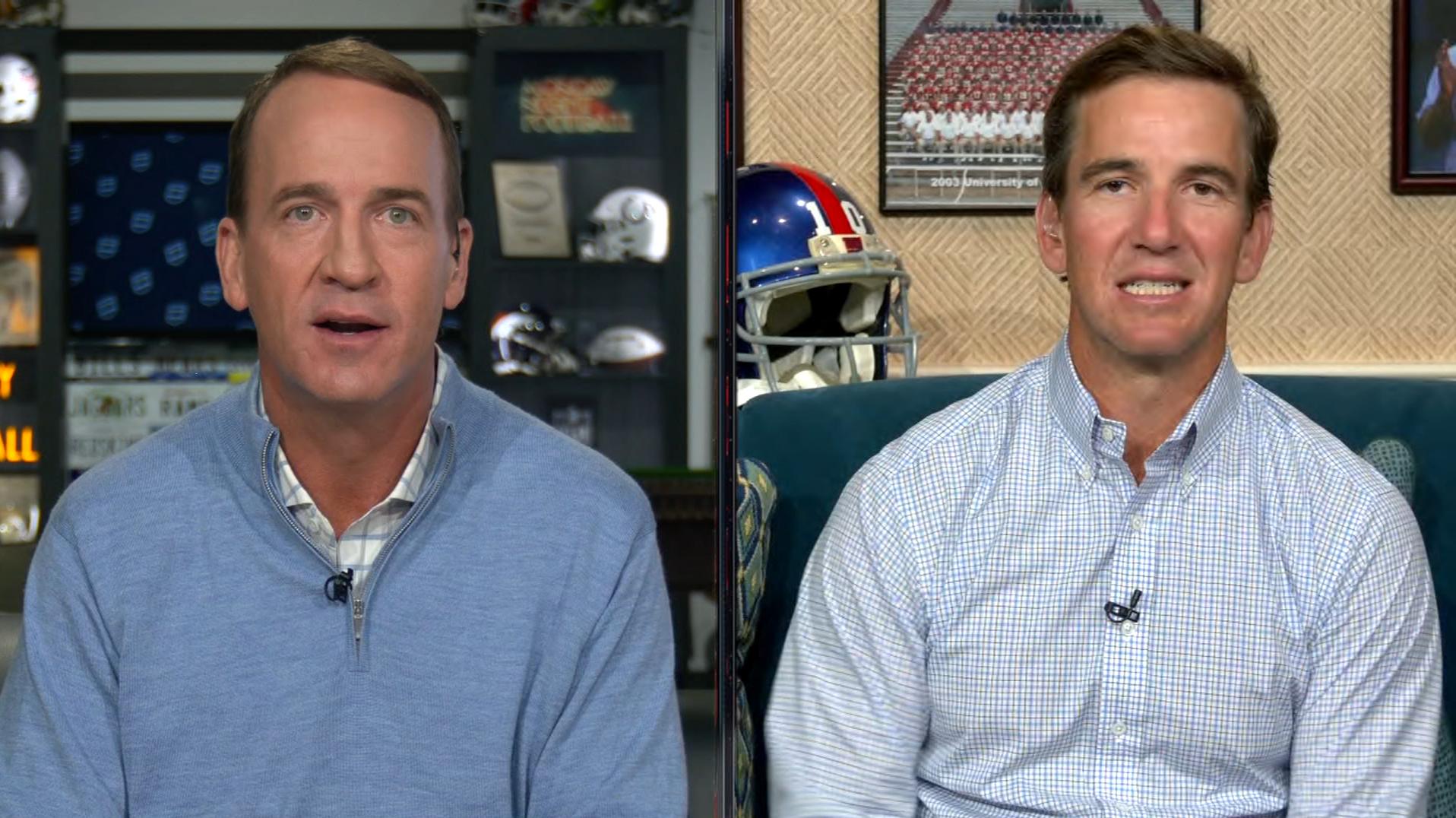 Peyton doesn't let Eli slide for Achilles reference during Jets analysis