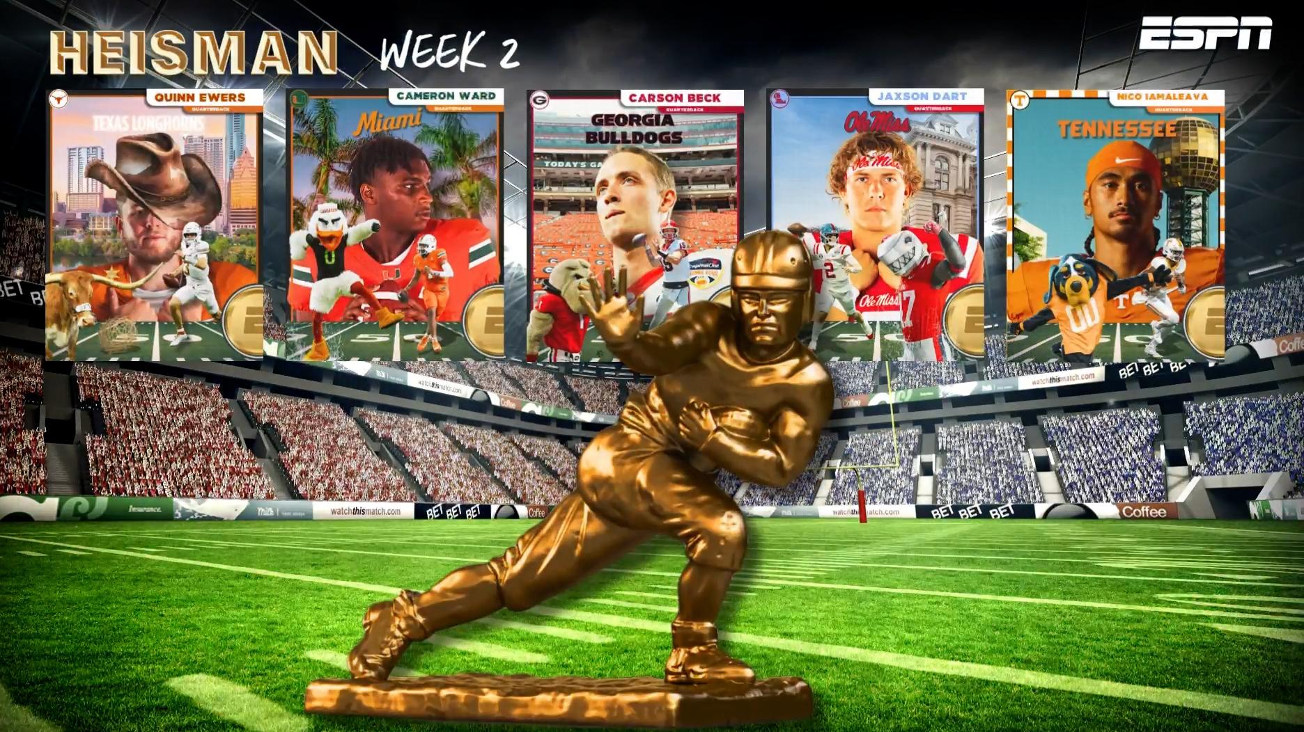 Choose your Heisman: A look at the top contenders after Week 2