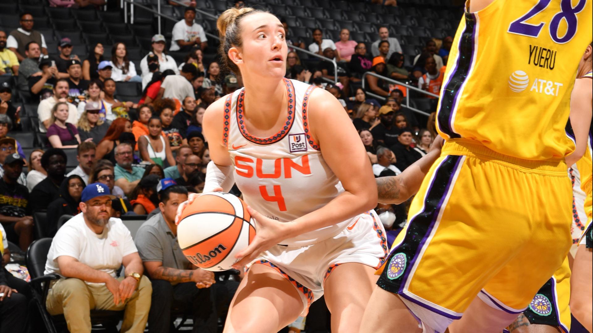 Marina Mabrey's season-high 26 points lift Sun over the Sparks