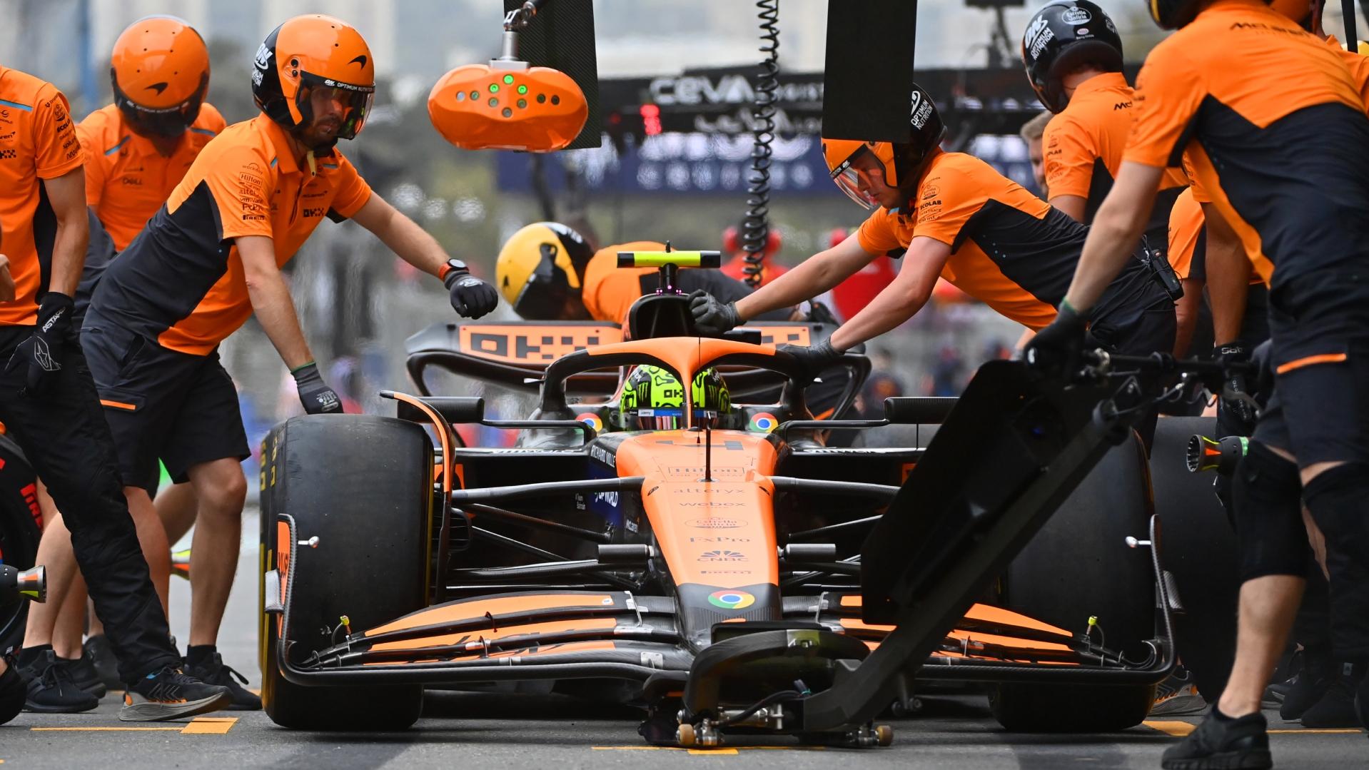 Lando Norris fails to make it out of Q1 in Azerbaijan after yellow flag