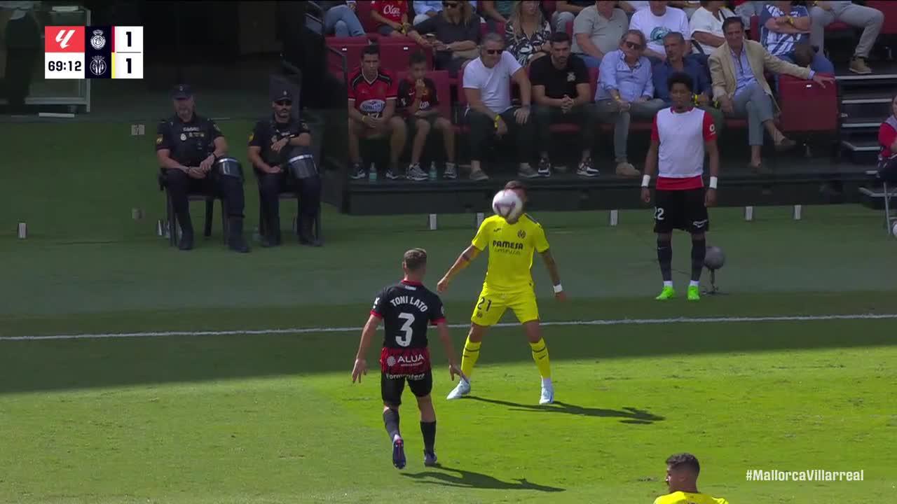 Toni Lato gets sent off vs. Villarreal