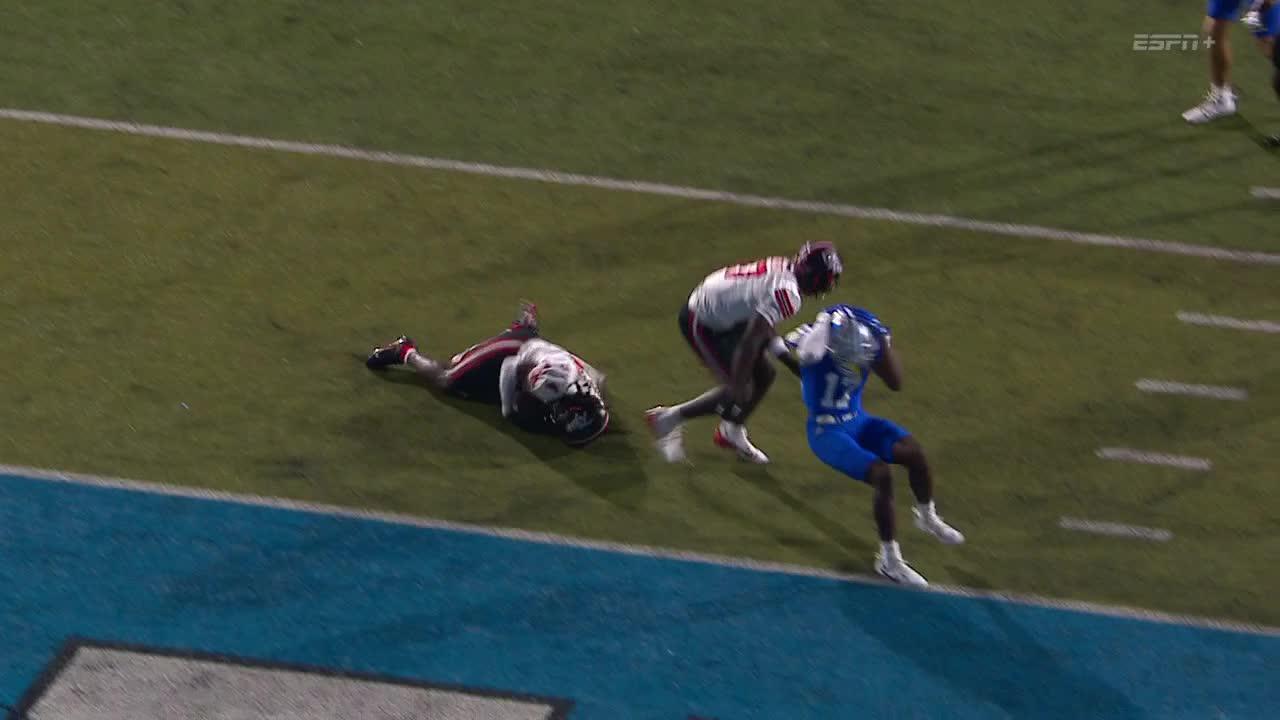 Western Kentucky gets ridiculous diving INT by the goal line