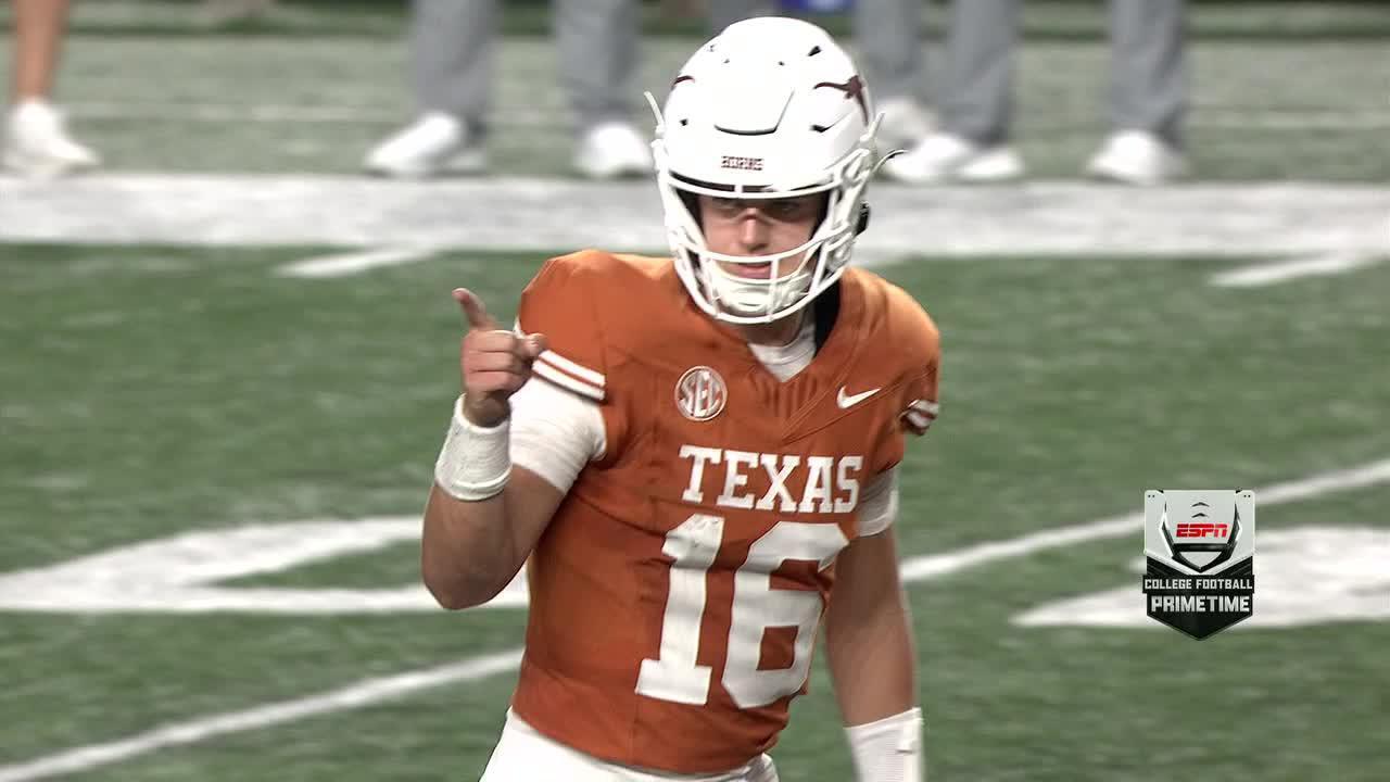 Arch Manning finds Isaiah Bond for 50-yard Texas TD