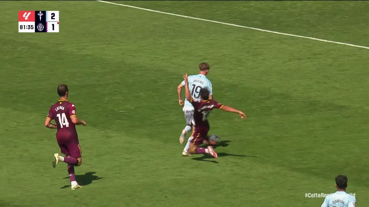 Mario Martín sees red against Celta Vigo