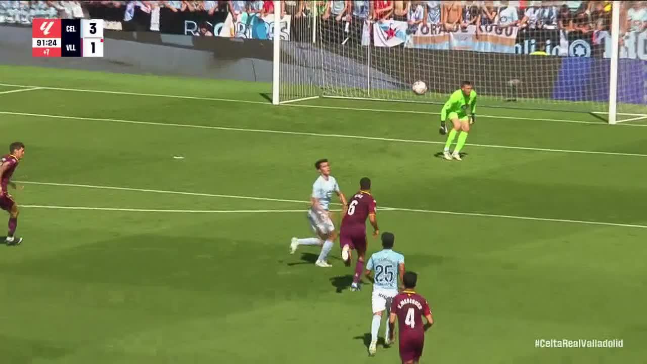 Anastasios Douvikas finds the back of the net for Celta Vigo