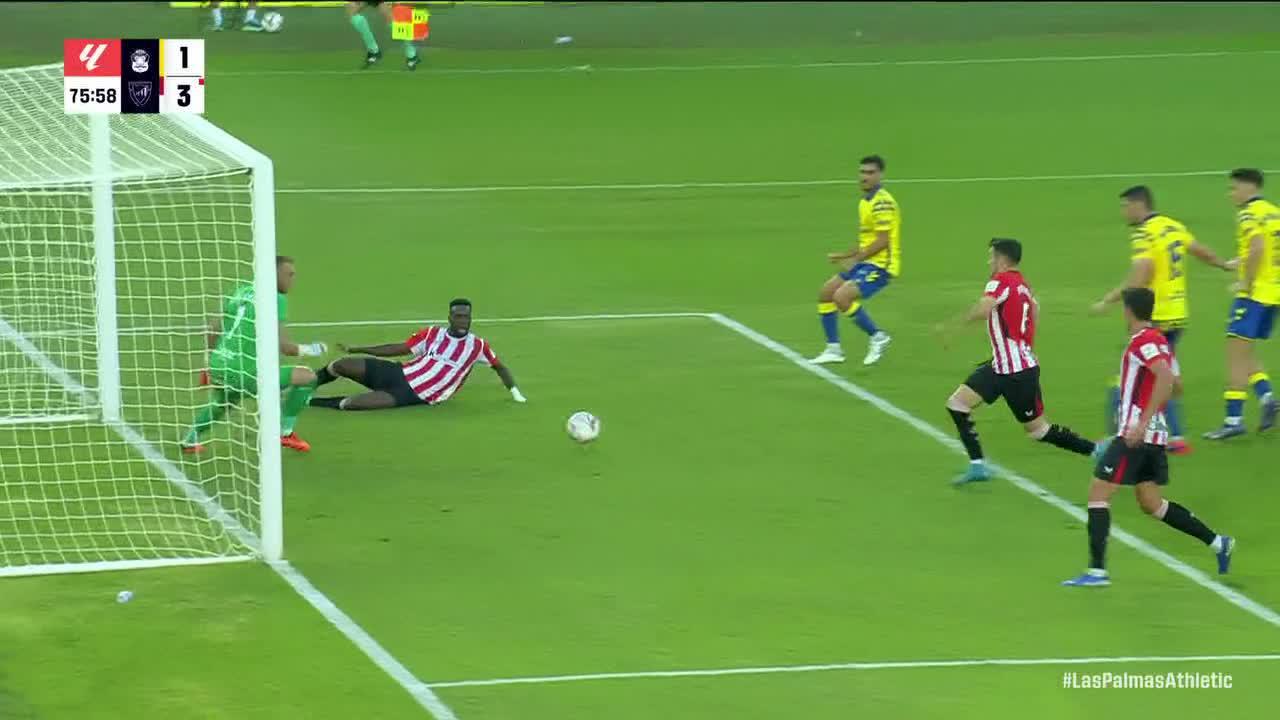 Aitor Paredes finds the back of the net for Athletic Bilbao