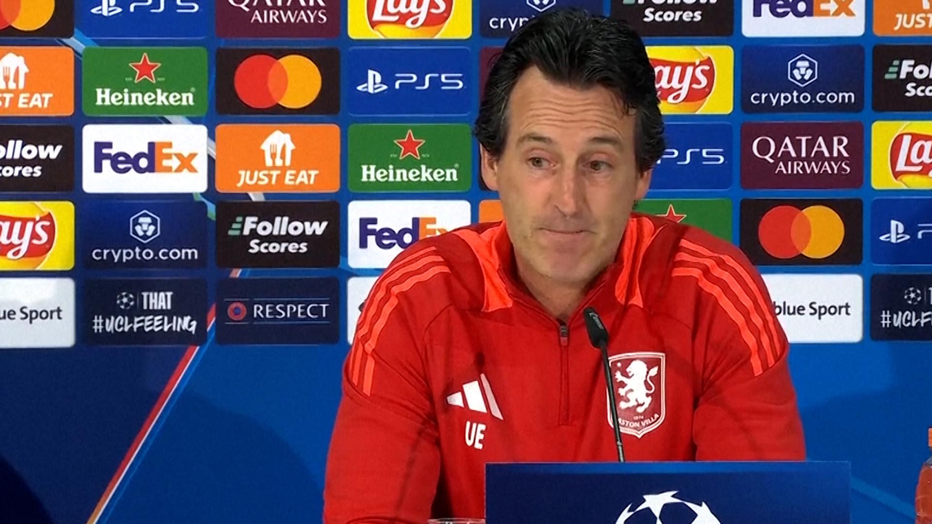 Unai Emery wants Aston Villa to be competitive in the Champions League