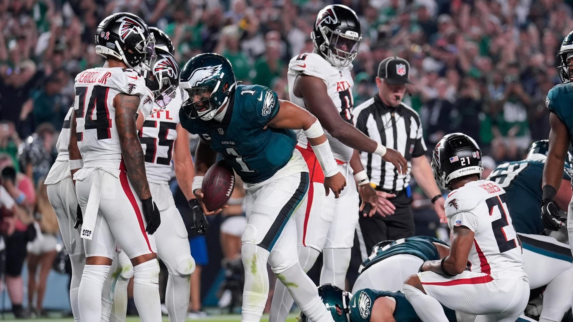 Jalen Hurts' tush push TD puts Eagles back in front