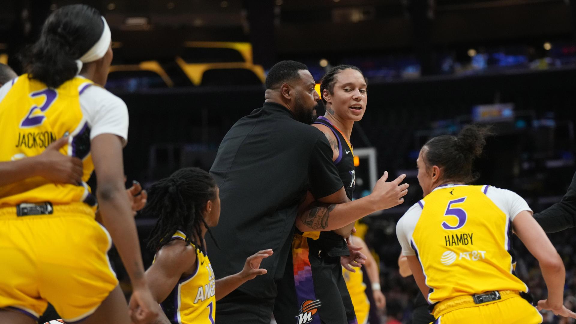 Brittney Griner, Rickea Jackson ejected for fighting