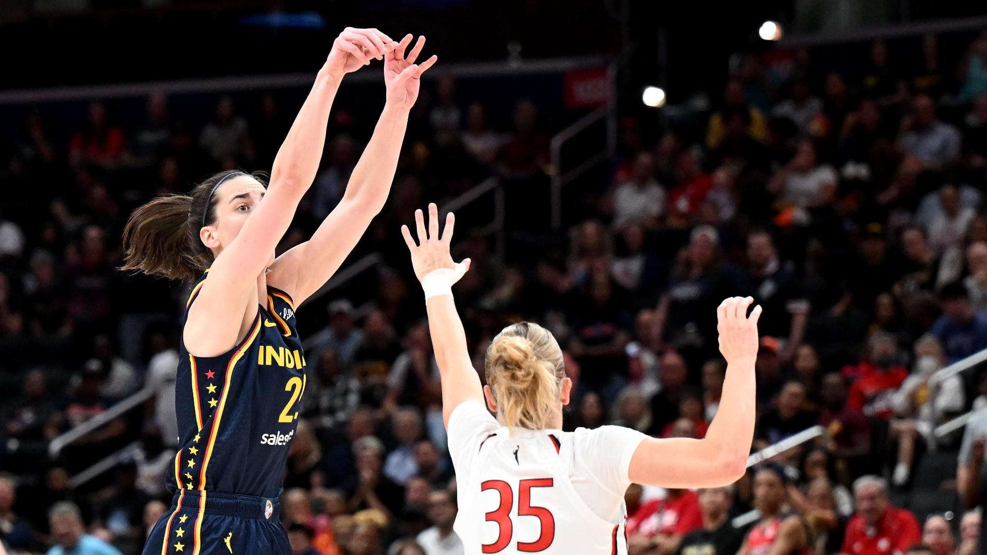 Caitlin Clark's 3 helps Fever to an 11-0 run to start game