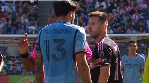 Messi gets into it with NYCFC defender