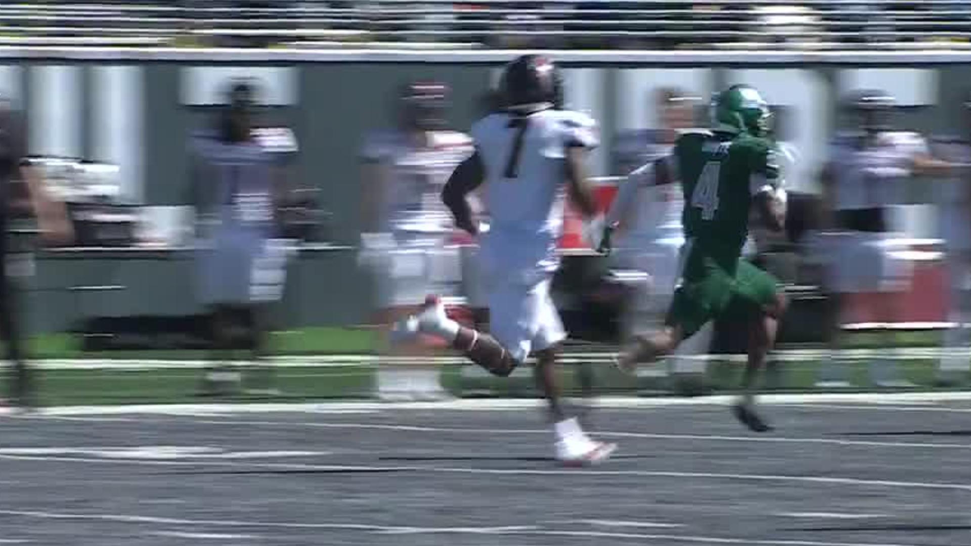 Eastern Michigan returns a fumble 99 yards to the house