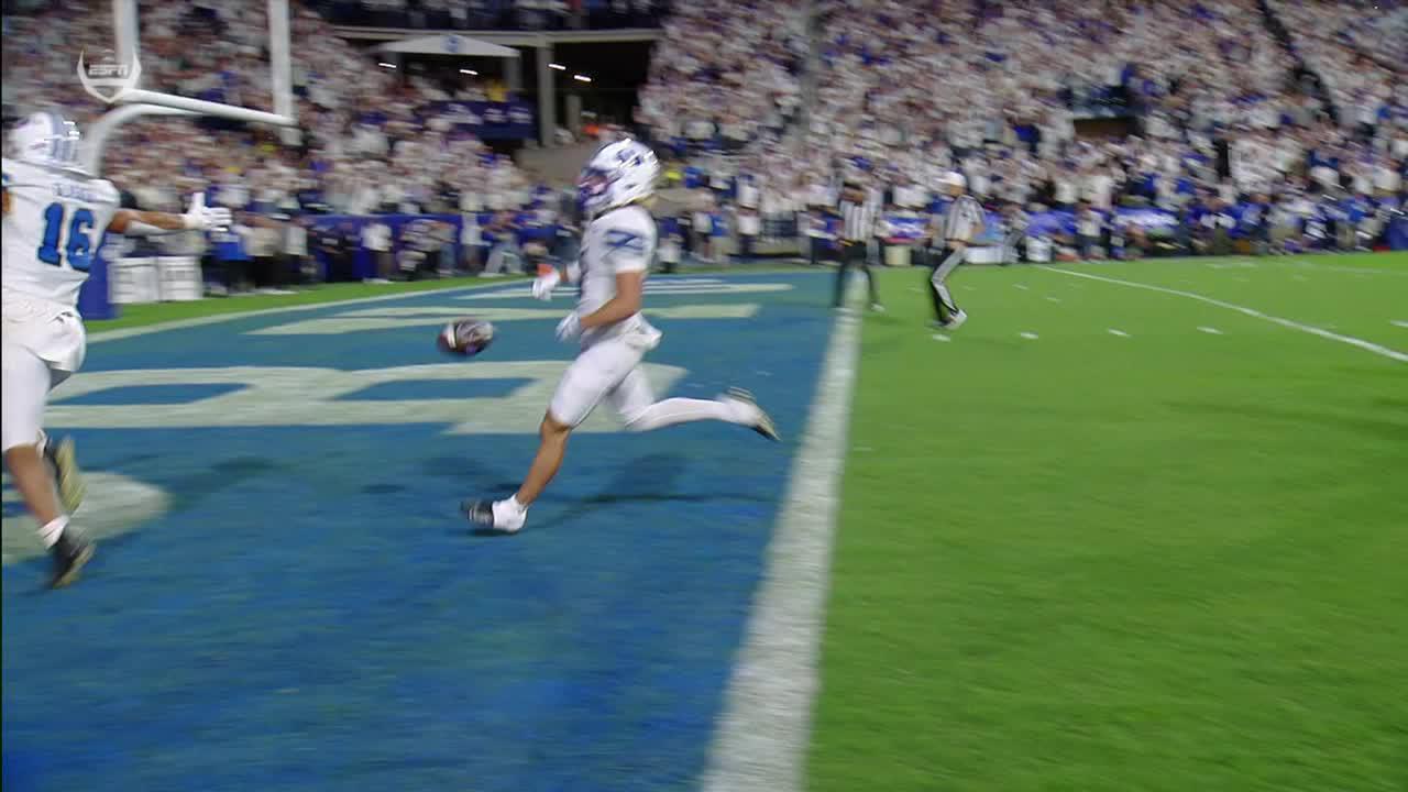 BYU's Kingston turns disaster into a jaw-dropping 90-yard punt return TD