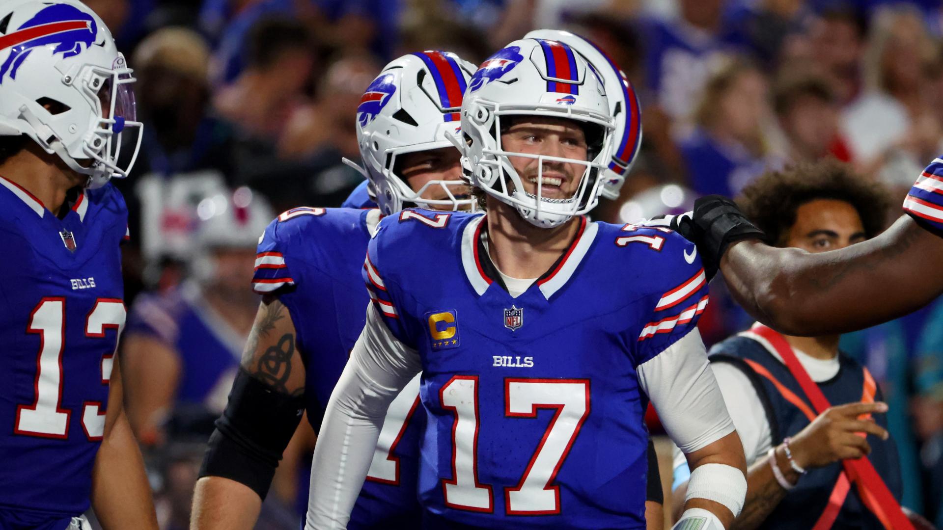 Josh Allen tosses 4 TDs in the Bills' rout of the Jaguars