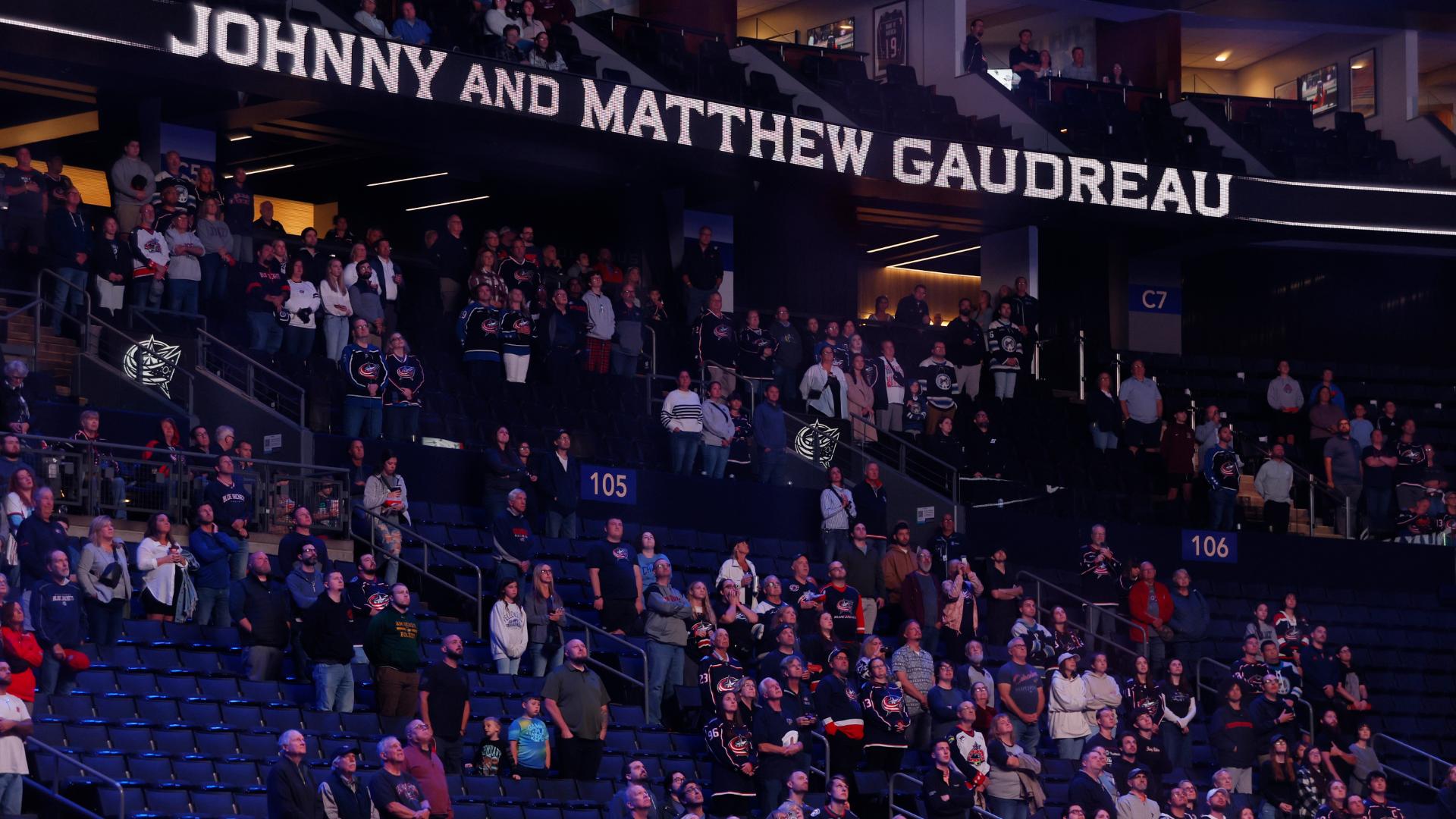 Blue Jackets hold 13-second moment of silence for Gaudreau brothers