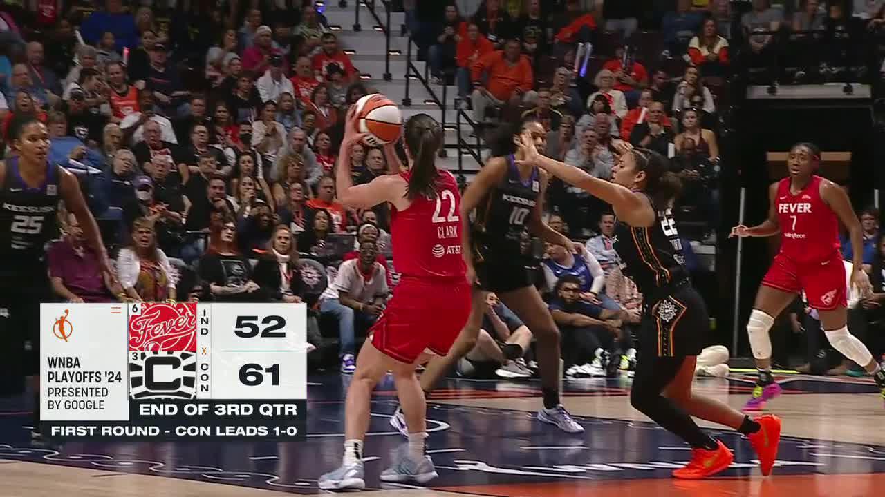 Caitlin Clark finishes tough midrange jumper