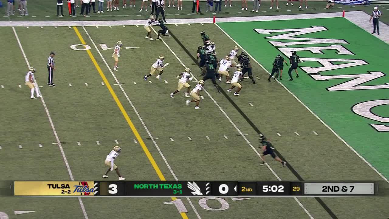 Blair Conwright turns on the jets for 96-yard North Texas TD