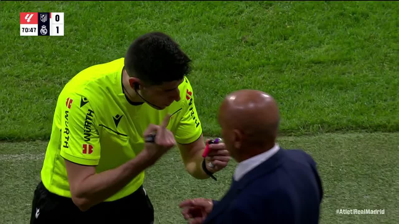 Atleti-Real Madrid suspended after fans throw lighters onto field