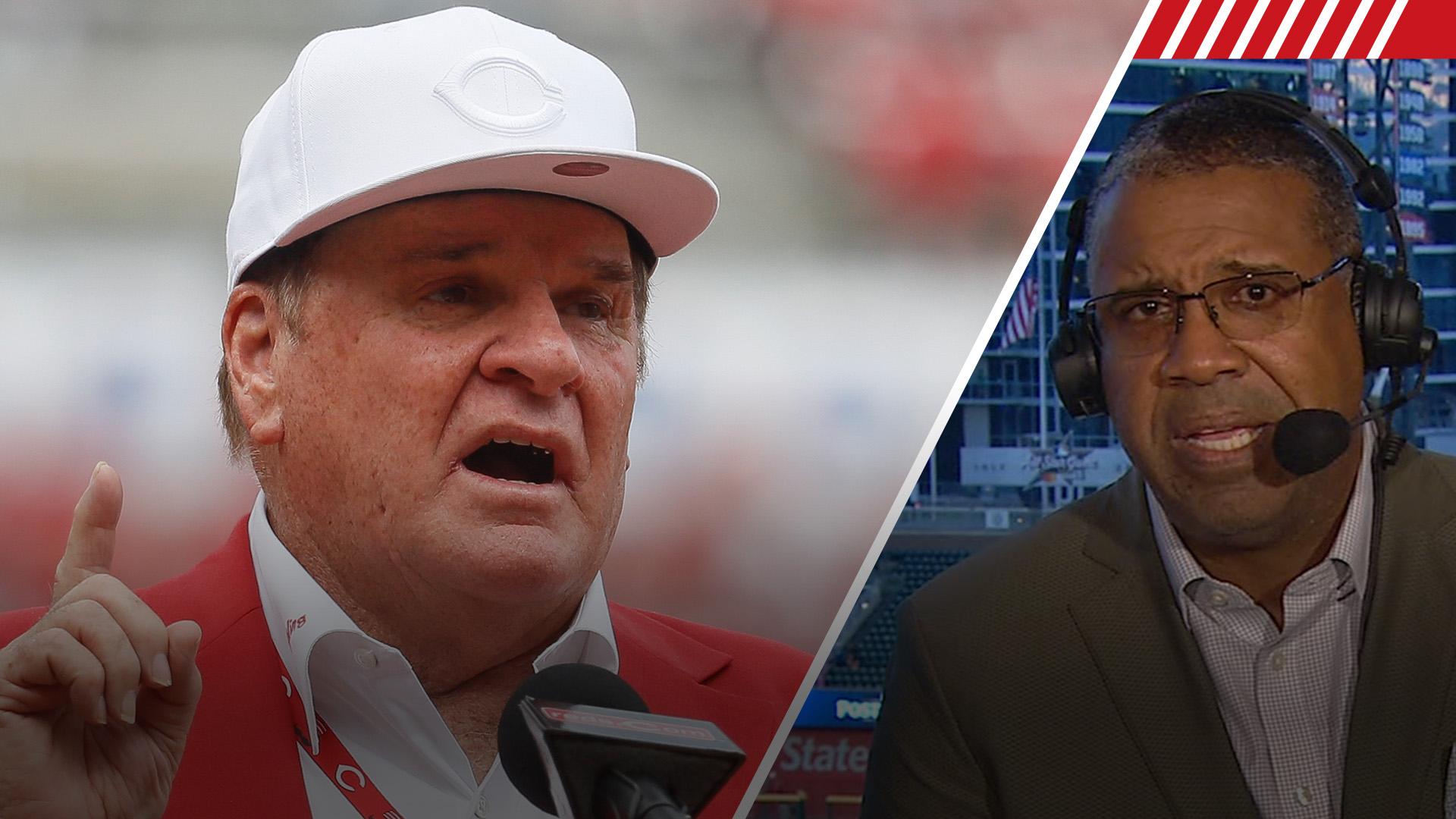 Eduardo Perez emotionally reacts to Pete Rose's death