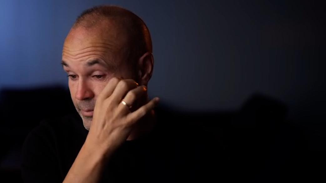 Andrés Iniesta teases retirement in tearful video