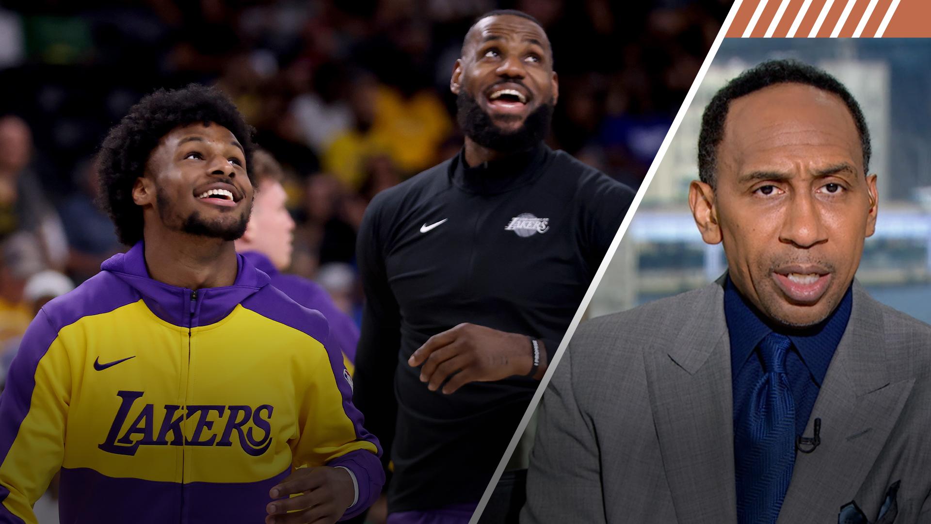 Stephen A. calls out cynics of LeBron-Bronny Lakers partnership