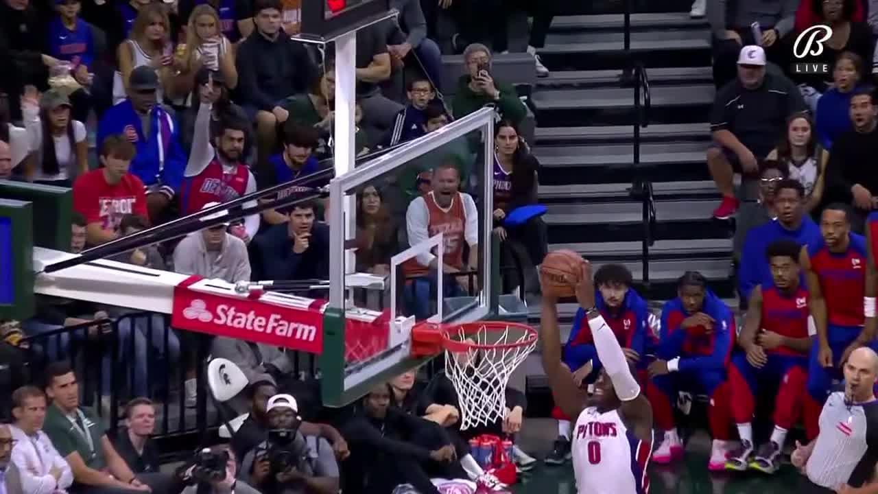 Jaden Ivey finds Jalen Duren for Pistons alley-oop