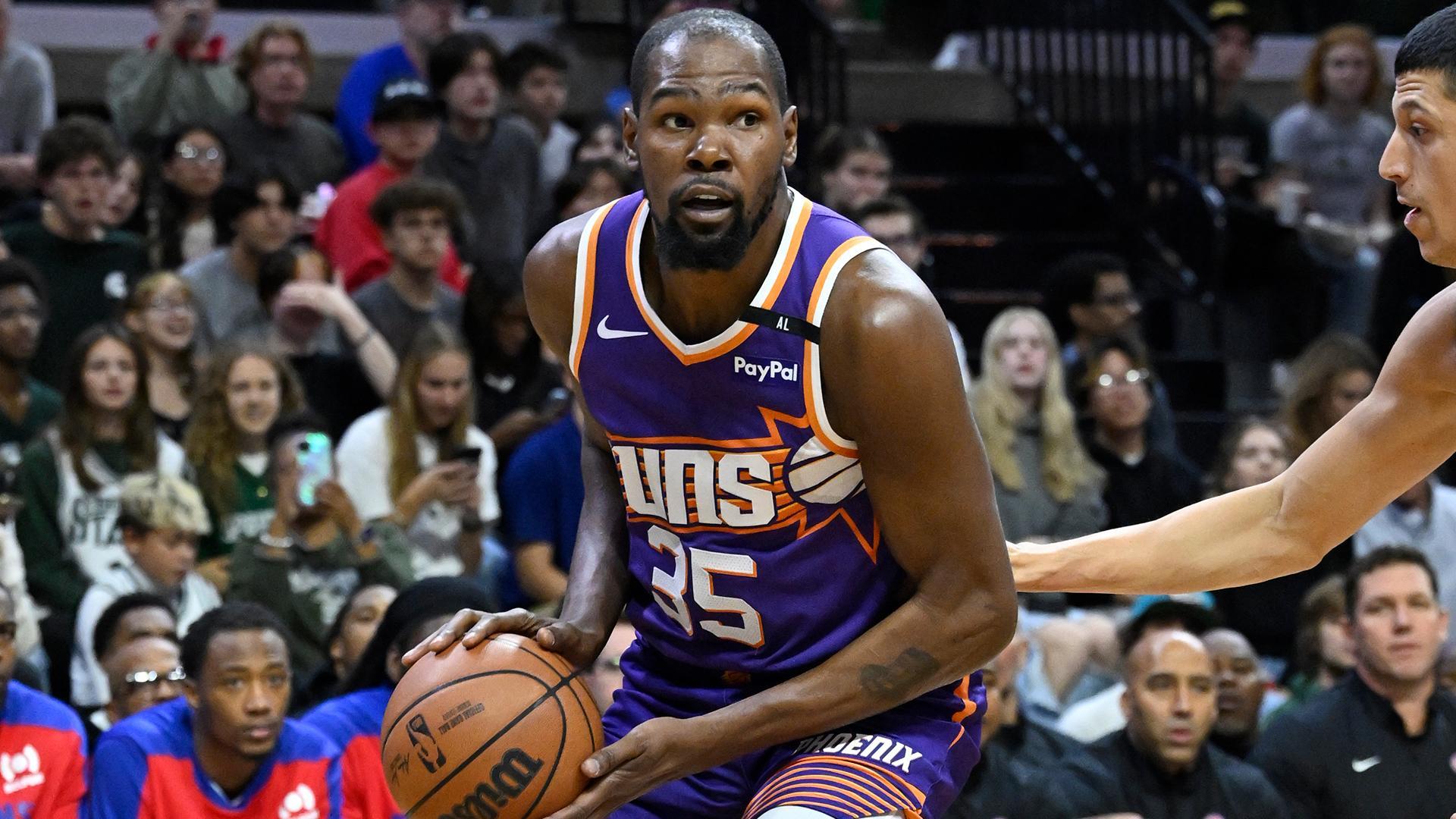 KD drops 21 points in 19 minutes for Suns