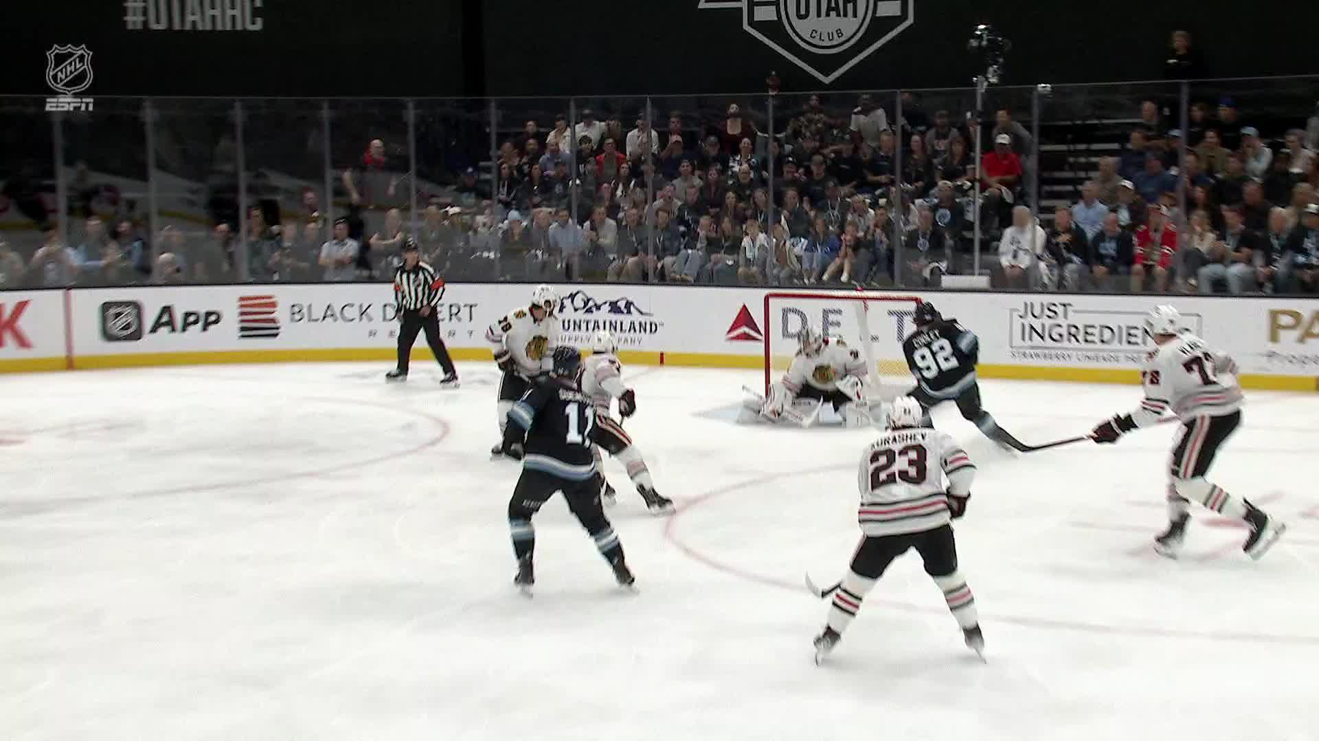 Dylan Guenther scores Utah Hockey Club's first-ever goal