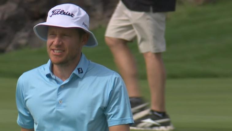 Peter Malnati has hilarious reaction to hole-out double bogey