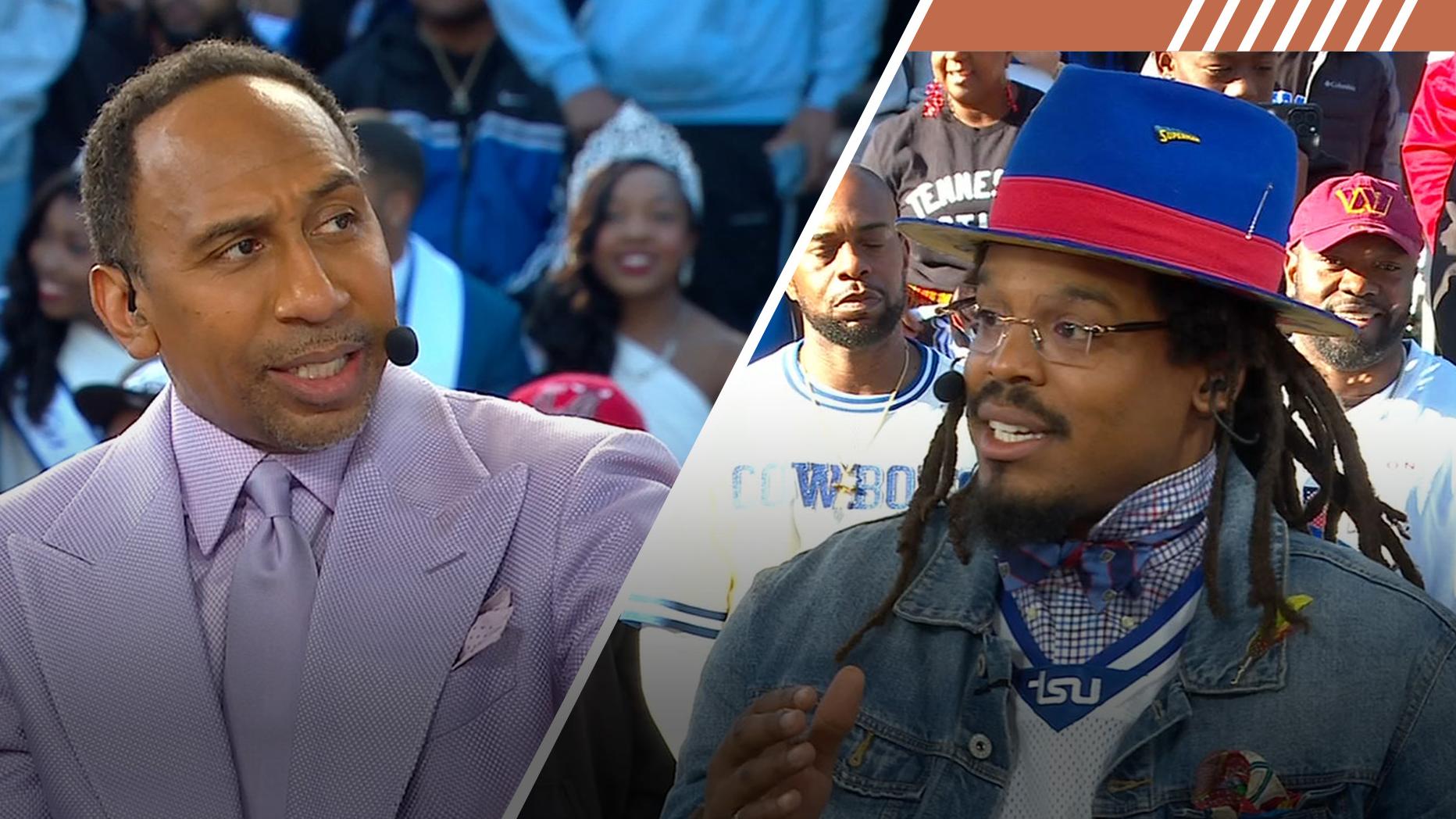 Stephen A. and Cam Newton clash over the Cowboys