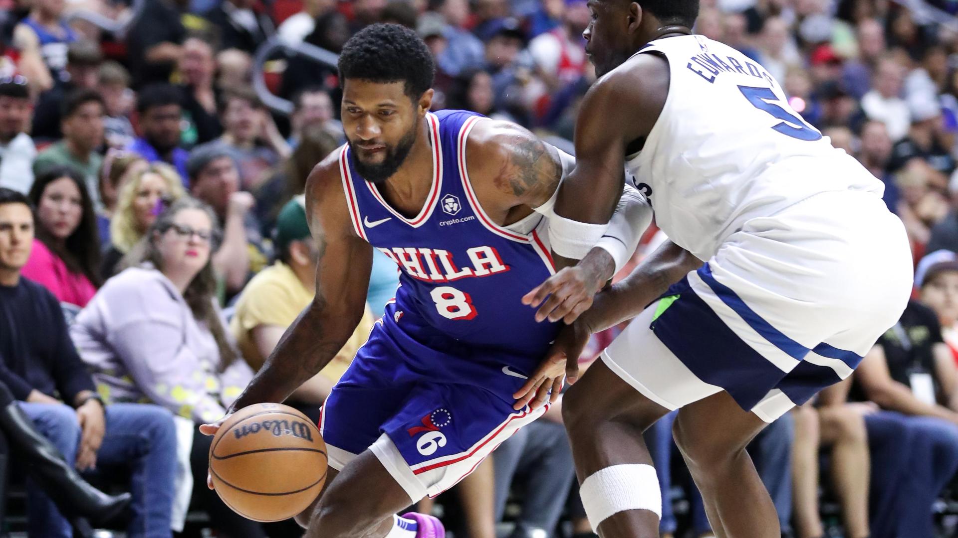 Paul George shines in preseason debut with 76ers