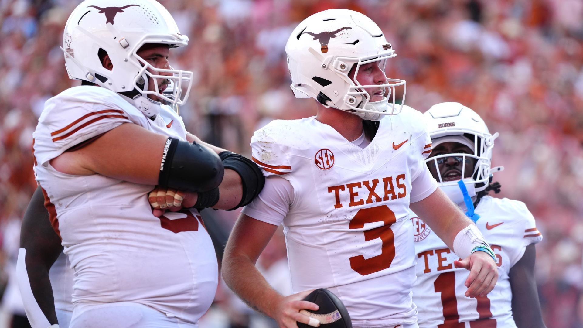 Texas clobbers Oklahoma to win the Red River Rivalry