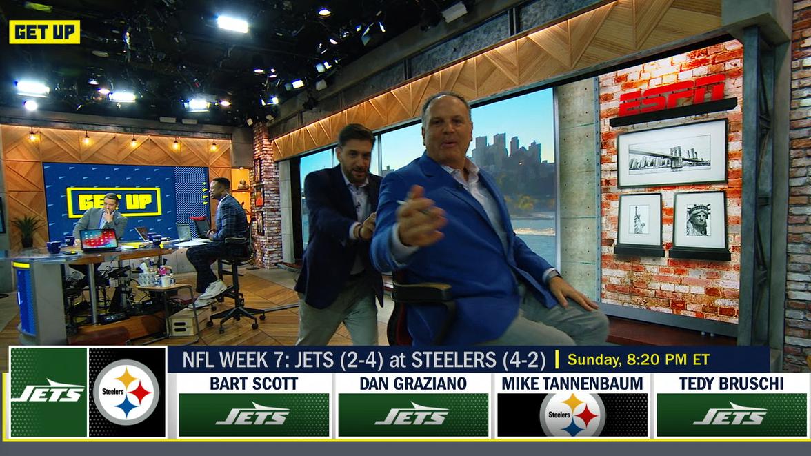 Greeny puts Tannenbaum in timeout for picking Steelers over Jets